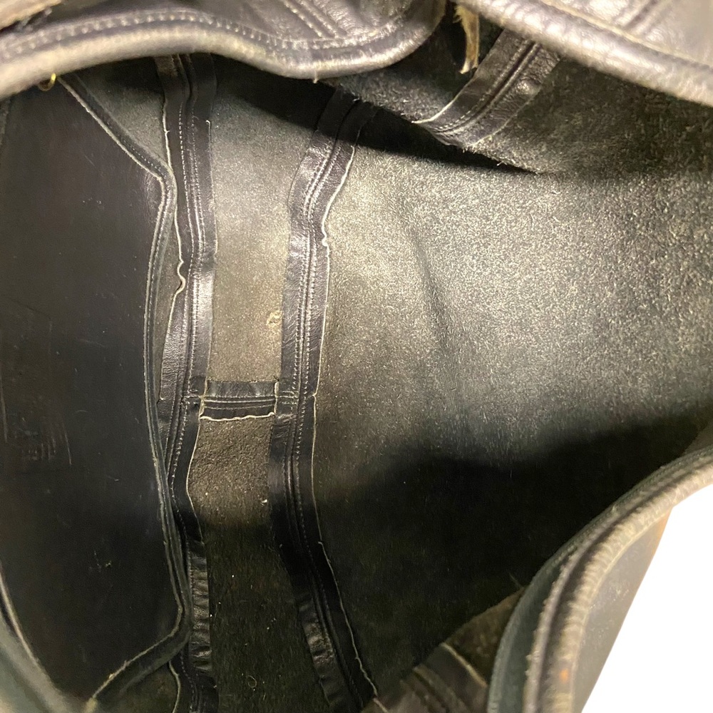 RARE Coach vintage authentic #4142 Wooster bag black leather gold buckle - Picture 12 of 14